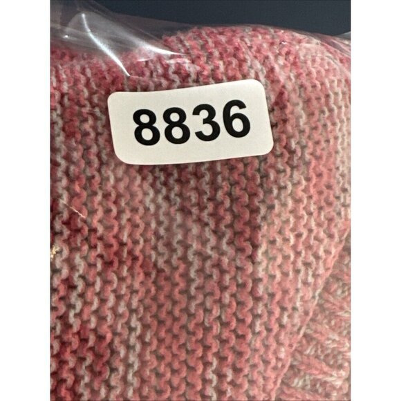 BDG Men's L Crew Sweater Pink Coral Gray Marled - Picture 13 of 14